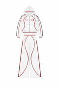 White and Red tracksuit