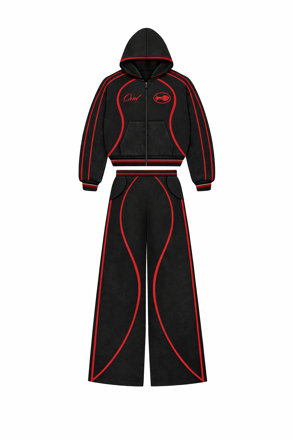 Red and Black Tracksuit